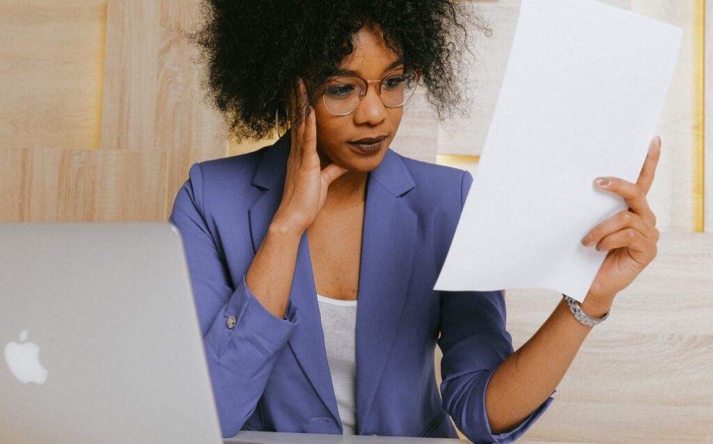 woman-reviewing-a-report